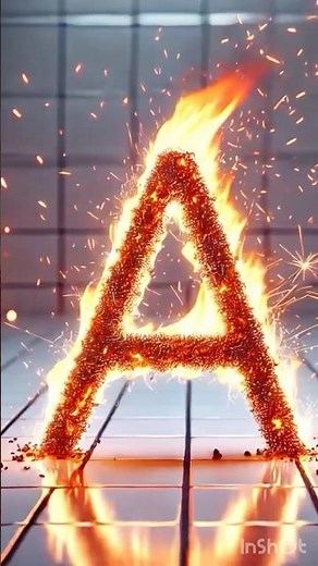 Burning Letter A with Sparkler Wire 🔥 | Satisfying Alphabet Fire Art #shorts