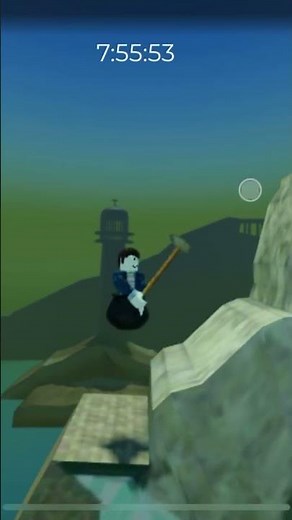 PLAYING ROBLOX GETTING OVER IT GAME #shorts #roblox #gaming #youtubeshorts