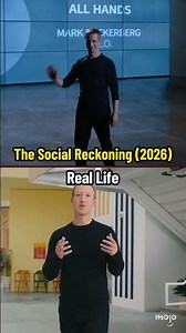 Jeremy Strong in The Social Reckoning vs Mark Zuckerberg IRL