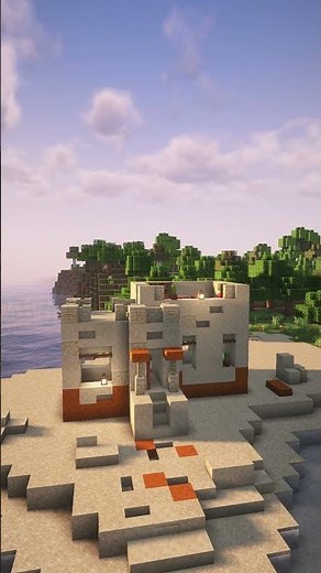 How to build a sand house in Minecraft #minecrafttutorial
