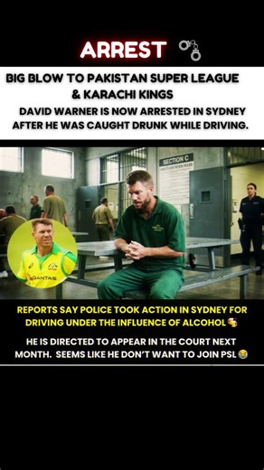 David Warner arrested in Sydney after being caught drunk while driving 😲🚨