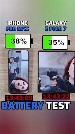 😳🔋 iPHONE 17 PRO MAX vs GALAXY Z FOLD 7 BATTERY TEST!! 😳🔋