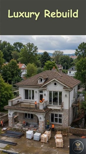 Transformation in Progress: From Ruins to Revival 🏗️✨ #architecture #beforeandafter #construction