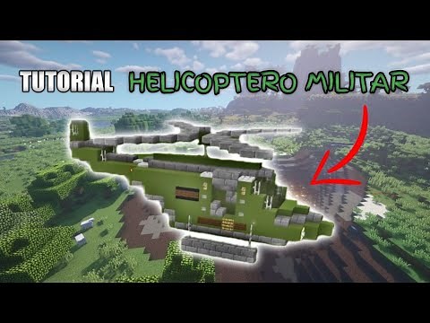 ✔How to MAKE a MILITARY HELICOPTER in Minecraft? 🚁