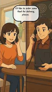 🍕 Ordering Food Delivery | English Conversation for Beginners 📞 #dailyenglish #speakconfidentenglish