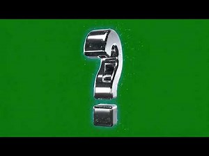 Realistic Question Mark Animation Green Screen Overlay for YouTube