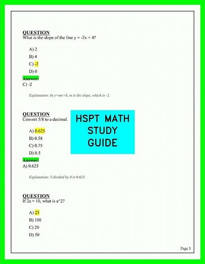 HSPT Math Study Guide: Complete Review, Key Concepts, and Practice Problems for 2026 Test Success