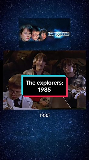 “Explorers” is a 1985 American science fantasy film written by Eric Luke & directed by Joe Dante. The film stars Ethan Hawke & River Phoenix, both in their film debuts, & Jason Presson as young teenage boys who build a spacecraft to explore outer space. The special effects were produced by Industrial Light & Magic, with make-up effects by Rob Bottin. Ben Crandall is a young teenage boy living in a fictional Maryland suburb, who experiences vivid dreams about flying through clouds and over a vast