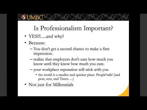 Professionalism in the Workplace