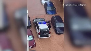 Storm Gabrielle floods Ibiza streets with heavy rains