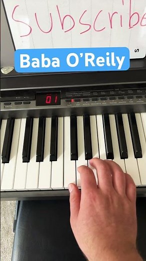 How to play baba oreily #piano #pianolessons
