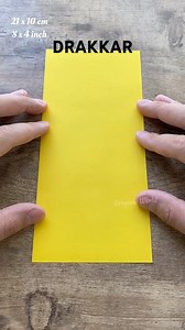 DRAKKAR VIKING BOAT ORIGAMI FOLDING | VALHALLA DRAKKAR PAPER BOAT ORIGAMI TUTORIAL | PAPER BOAT ART | KTCrafts