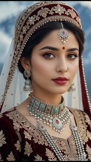 Beautiful Kasmiri Bride Look created by AI | #shortsyoutube