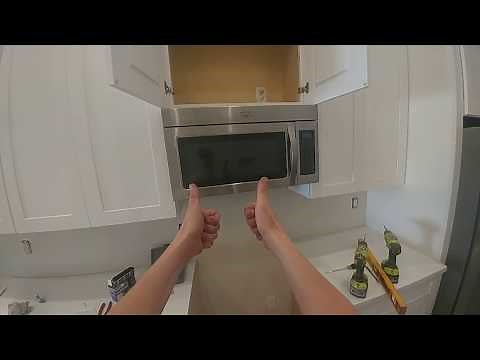How to install over the range microwaves.
