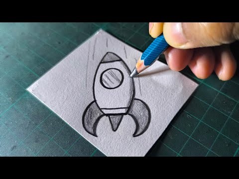 "Blast Off! 🚀 Beginner’s Guide: How to Draw a Cool Rocket Step by Step!"