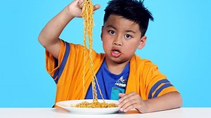 1.3M views · 9.9K reactions | "This challenge didn't seem so hard at the beginning!"  Check out the #HiHoKids try the #SpicyNoodleChallenge on Kids Try!  Be sure to let us know what you thought of this #KidsTryChallenge! | Kids Try | Facebook