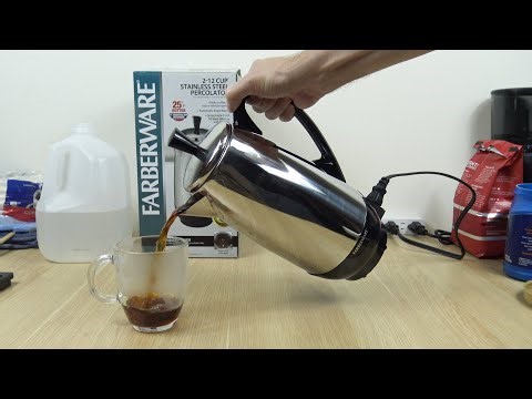 Farberware Percolator Coffeemaker (no commentary test demo)