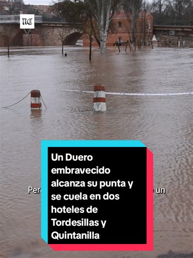 Por la tarde ya vimos que venía subiendo y a las tres de la madrugada se nos ha colado el agua en la cocina, los salones y la sala de calderas», resumía este viernes a primera hora de la mañana Julián Fernández, propietario del hotel Doña Carmen de Tordesillas, mientras hacía una visita guiada a la fuerza a los bomberos para mostrarles el estado de su negocio. «Es una faena porque nos ha obligado a cerrar en pleno pico de reservas por San Valentín para el fin de semana, pero es lo que hay y cont
