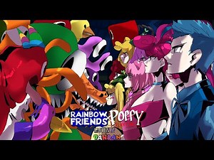 ALL RAINBOW FRIENDS, POPPY PLAYTIME & GARTEN OF BANBAN FT PIBBY FNF Everyone sings ANIMATION 4K