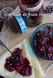 Confiture de fruits rouges au sucre pure via zéro calorie