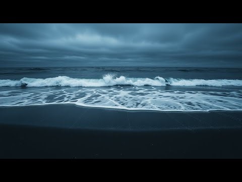 Listen 11 Hours Big Ocean Waves for Deep Relaxation & Sleep Soft Ocean Flow Beneath Star Calm