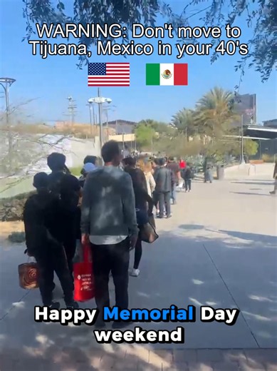 Saturday 5:30pm Memorial Day weekend at San Ysidro Ped East 🇺🇸 Honoring all the veterans who made the ultimate sacrifice. Follow for more Tijuana! #MemorialDayWeekend #SanYsidro #PedEast #Tijuana #BorderLife