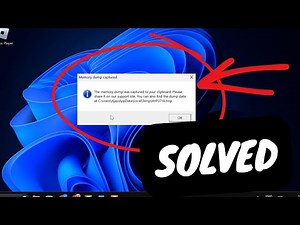 How To Fix Roblox Memory Dump Error on PC (2024)