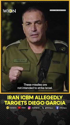Israeli Chief of Staff Claims Iran Launched ICBM "Toward American Target on Diego Garcia Island"