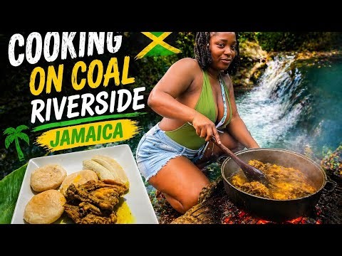 🇯🇲Riverside Edition curry chicken back and ground provisions 🔥