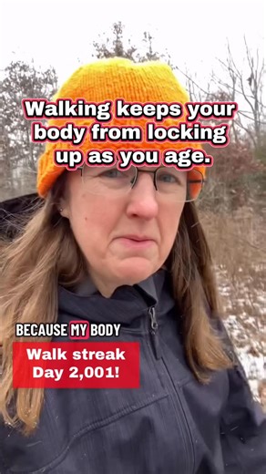 Road_goes_on_with_Laura on Instagram: "Walking for physical health isn’t about intensity — it’s about staying mobile as we age. Cold weather doesn’t cancel the benefits. It just changes the timing. 🚶‍♀️❄️ #stupiddailywalk #walkingforhealth over 50 wellness, midlife movement"