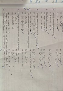 Multiply the following monomials by trinomials... | Filo