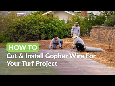 How To Cut and Install Gopher Wire For Your DIY Artificial Turf Project