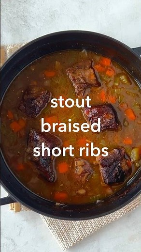 Stout-Braised Beef Short Ribs Stew Recipe