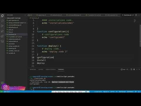 Shell Script tutorials - 22 - How Shell ScriptLoad - Functions in Shellscript -2 (Hindi)