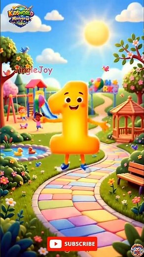 One Two Three Four Five Six Seven 8 9 10 | Learn Number | Nursery Rhymes #kindergartensong #shorts