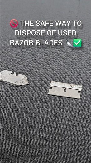How to Safely Dispose of Razor Blades (Most People Do It Wrong) #fyp #safety #diy #safetyrazor