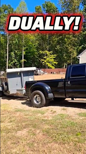 Ford F350 Dually Towing A Top Shelf Dump Trailer! 🔥 #f350 #dumptrailer