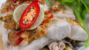 You can make amazingly tasty Thai steamed fish with special lime sauce