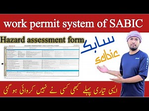 How to Fill SABIC Hazard Assessment Form Step by Step Safety Guide