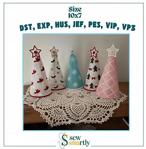 Christmas Tree FSL Embroidery Designs: 3D Holiday Lace (instant Download) - Etsy
