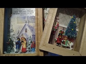 Easy fun Christmas Shadow Box Diy