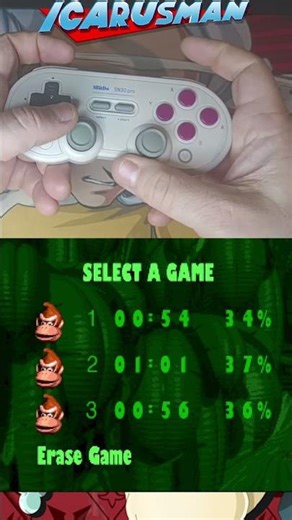 50 Lifes Code - Donkey Kong Country - #shorts #videogames #tutorial