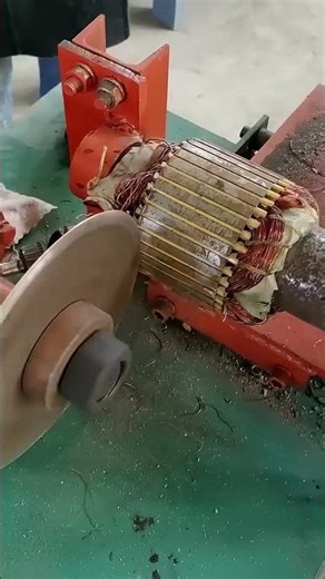 Hob-Cutting Copper Coils on a Rotor – Finely Adjusted