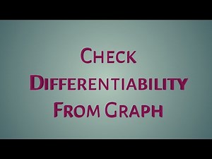"Check Differentiability from Graph | Class 12 Maths " #mathsexampreparation