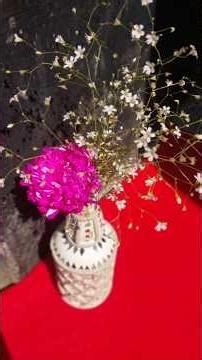 Creative Bottle Decore Ideas | easy flower vase making idea #decorationideas #floralvase