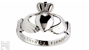 Do YOU wear a Claddagh ring? Were you aware of the history & symbolism of it? What do the heart, hands & crown stand for in the claddagh design? | USA Kilts