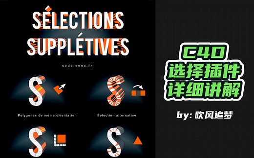 C4D选择插件Selections Suppletives详解