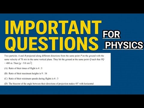 "JEE Physics Important Questions | Projectile Motion | Mohnish Gautam Physics"