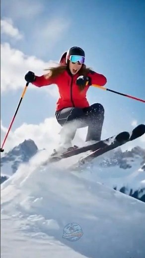 She Carves, She Jumps, She OWNS It! ❤️🎿Red Hot Female Skier inAspen, Colorado | SnowRushTV