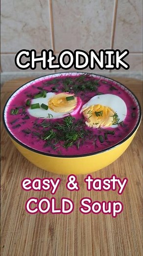 Cold Beetroot Soup Cooking: Traditional Polish Chlodnik Recipe #food #easy #recipe #healthy #soup